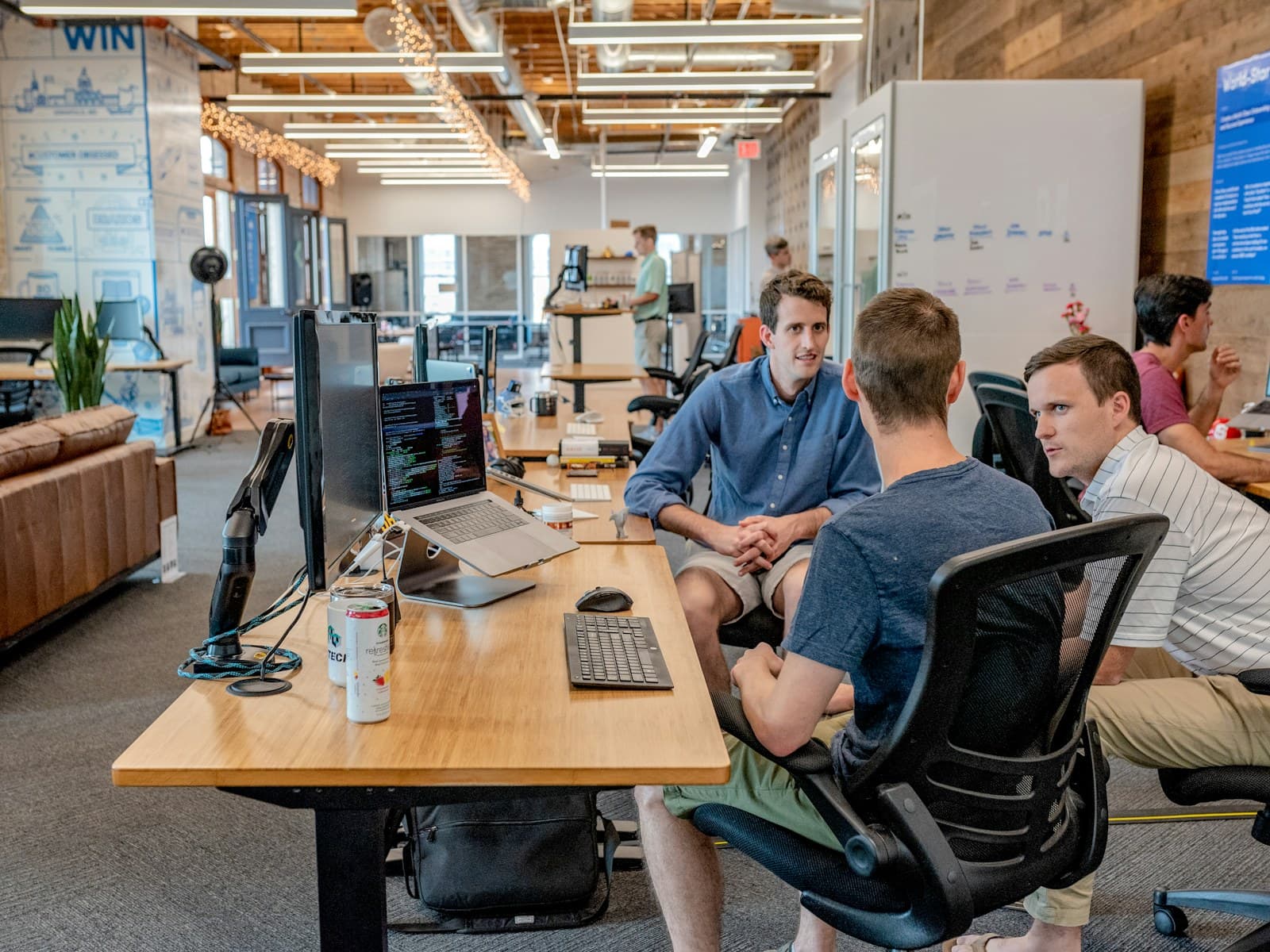 Hiring team reviewing verified candidate profiles together